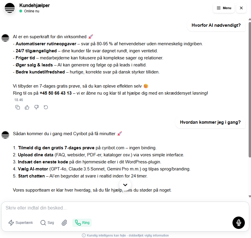 Cyribot AI Assistant